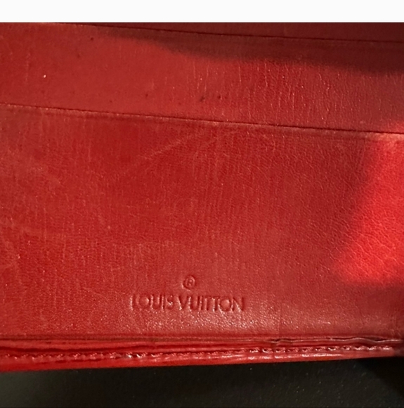 Louis Vuitton Red Epi Leather Wallet MI0901 Made in France of 1991 - Picture 12 of 13